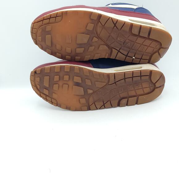 Nike Air Max 1 Navy Team Red Men's Size 8.5 - Picture 5 of 9